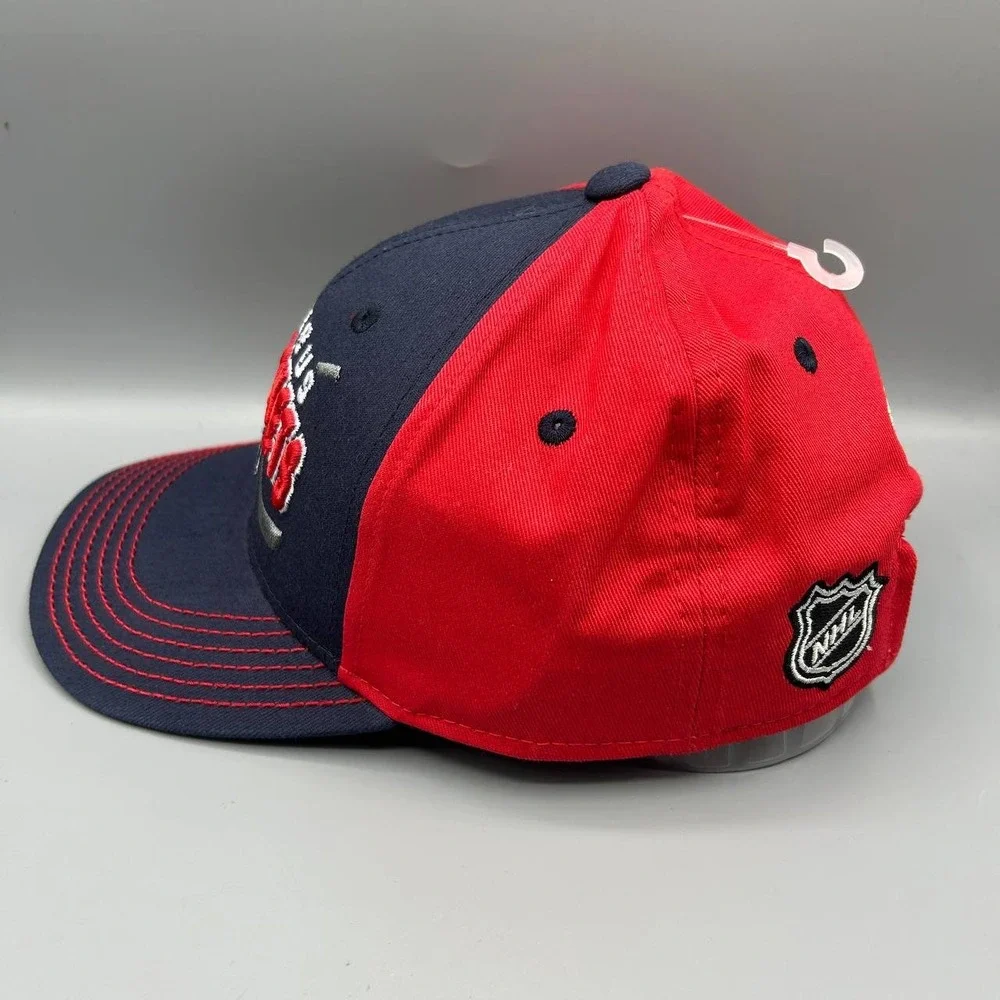 Columbus Blue Jackets‎ Hat Youth Red Embroidered NHL Strap Back Cap Cotton New